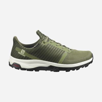Pánské Trekové Boty Salomon OUTBOUND PRISM GORE-TEX Tmavě Zelene/Olivy Zelené SA46029-732